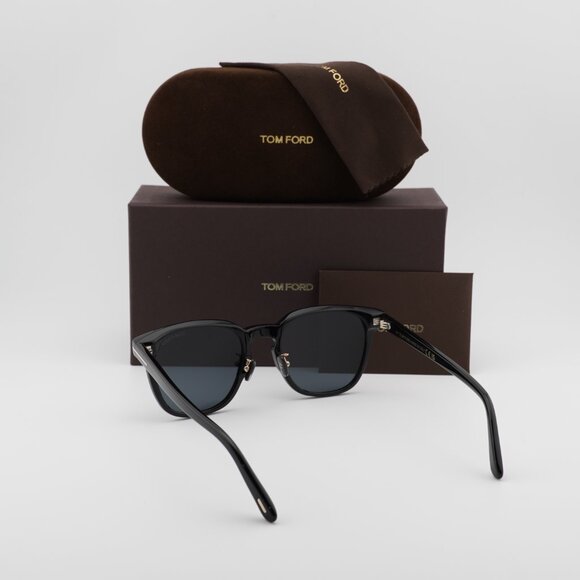 Tom Ford FT1051-K 01A Square Sunglasses - Shiny Black/Smoke - Picture 3 of 9